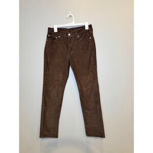 Levi's 511 Slim Fit Corduroy Pants Men's Size 30x30 Brown Cords 5-Pocket